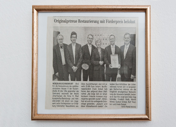 Originalgetreue Restaurierung mit Förderpreis belohnt